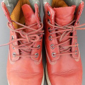 TIMBERLAND WATERPROOF YOUTH LACE UP ANKLE BOOT SHOE CEDAR COLOR - SIZE 2 1/2